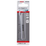 Bosch Professional 2 Adet 2 mm Gri Metal Matkap Uçları
