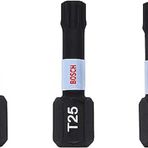 Bosch Professional 3 adet. Impact Control tornavida ucu PH seti (50 mm, altıgen şaft, maymuncuk ve