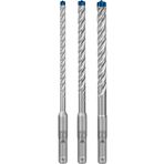 Bosch Professional 3 parça Expert SDS plus-7X Kırıcı Delici Delme Uçları (Yumuşak taş, Sert taş, Beton, Donatılı beton, Beton bina bloku, Ø 6-10 mm, Aksesuar Kırıcı Delici)
