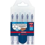 Bosch Professional 5 parça Expert HEX-9 HardCeramic Matkap Ucu Seti (Sert fayanslar, Ø 6 mm, Aksesuar Döner Matkap/Vidalamalar)
