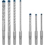 Bosch Professional 7 Parça Expert Sds Plus-7x Kırıcı Delici Delme Uçları (Yumuşak Taş, Sert Taş, Bet - Renkli