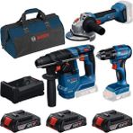 Bosch Professional Akülü Vidalama Seti 18V 3.0Ah Darbeli Mandren Özellikleri ile Taşınabilir - Yok