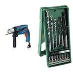 Bosch Professional Darbeli Matkap GSB 13 RE (600 W) + Bosch Beton Matkap Ucu ve Vidalama Seti, 15 Adet