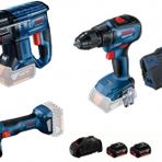 Bosch Professional GBH 180-LI Akülü SDS Plus Kırıcı Delici ve GSR 18V-50 Akülü Delme Vidalama Makinesi Seti
