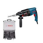Bosch Professional GBH 2-26 DRE Kırıcı Delici ve Bosch Professional Accessories 11 parça SDS-Plus karışık darbeli matkap ve keski seti