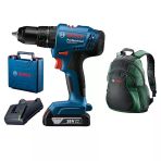 Bosch Professional Gsb 183 Tek Akülü 2 Ah Darbeli Matkap Şarjlı - 06019K9101 + Bosch Sırt Çantası