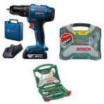 Bosch Professional Gsb 183 Tek Akülü 2 Ah Darbeli Matkap Şarjlı + X-Line 50+173 Parça Aksesuar Seti