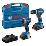 Bosch Professional GSB 18V-50 Akülü Darbeli Vidalama & GDR 18V-215 Akülü Somun Sıkma & 2x GBA 4.0Ah ProCORE 18V Akü & GAL 18V-40 Şarj cihazı & L-CASE