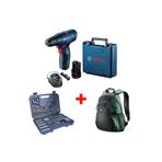 Bosch Professional Gsr 120-lı Akülü Vidalama Sırt Çantası V-line 103 Parça Aksesuar Seti