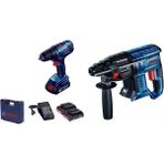 Bosch Professional GSR 180-LI + GWS 180-LI Professional Akülü Taşlama Makinesi + 2 x 2.0 Ah Akü ve 1 x Şarj Cihazı