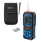 Bosch Professional Lazer uzaklık ölçer GLM 50-22 (Menzil: 50 m'ye kadar, sağlam, IP65, ± 1,5 mm*, 2 x AA pil, halka, çanta)