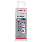 Bosch Professional PointTeQ HSS Metal için 10 Adet 3.3 x 36 x 65 mm Spiral Matkap Ucu