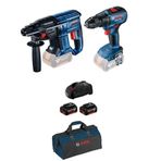 Bosch Promix Gbh 180'li Solo+Gsr 18 V 50'li Solo+Başlangıç Seti+Çanta