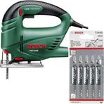 Bosch Pst 650 Compact 500 Watt Dekupaj Testere Makinesı Dekopaj + 5 Adet T144D Ahşap Testere Bıçağı