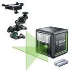 Bosch Quigo Green Çapraz Çizgi Lazeri, 12 metre, MM2 Universal tutucu
