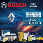 Bosch Renault Megane 3 1.5 DCI 2009 2012 Filtre Bakım Seti