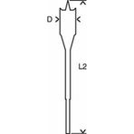 Bosch SelfCut Speed 38x117x152 mm Ahşap Altıgen Matkap Uç
