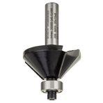 Bosch Standard Seri Ahşap İçin 8x11x45 mm Çift Oluklu Sert Metal Bilya Yataklı Pah Açma Frezesi