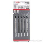 Bosch T 308 BO Ekstra Temiz Kesim Ahşap İçin 5'li Dekupaj Testeresi Bıçağı