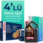 Bosch Toyota Corolla Cross 1.8 Hybrid Filtre Bakım Seti Motul Motor Yağlı (2022-2025) 4 Lü