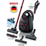 Bosch Turbo Halı Döver Başlıklı Serie 6 Propower Kumandalı Toz Torbalı Süpürge 850W 10 Yıl Motor Garantili - Siyah - Kırmızı