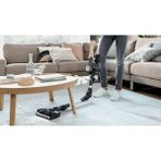 Bosch Unlimited 7 Yeni Seri (2 Bataryalı) 10 Yıl Motor Garantili Premium Şarjlı Dik Süpürge, Akıllı Batarya Teknolojisi,üstün Performanslı,Luciole Lambader Hediye - Gri - Beyaz