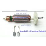 Bosch Uyumlu Tipi GWS 7-115 Endüvi Rotor Kollektör ve Kömürü