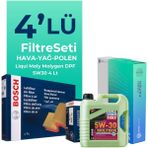 Bosch Volkswagen Polo 1.4 Dizel Filtre Bakım Seti Liqui Moly Motor Yağlı (2001-2009) 4 Lü
