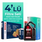 BOSCH Volkswagen Polo 1.4 Dizel Filtre Bakım Seti Motul Motor Yağlı (2001-2009) 4 Lü