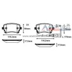 Bosch Volkswagen Transporter T5 2.5 TDI 2003-2009 Arka Fren Balatası