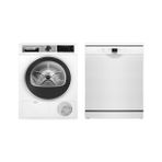 Bosch WQG25100TR Kurutma Makinesi SMS26DW00T Bulaşık Makinesi 2'li Beyaz Eşya Paketi