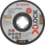 Bosch X - Lock - 115 x 1.0 mm Rapido Standard Seri Düz Inox Paslanmaz Çelik Kesme Diski