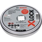 Bosch X-LOCK 125x1.0 mm Rapido 10'lu Standard Seri Düz Inox Kesme Diski