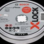 Bosch X-LOCK 125x1.6 mm 10'lu Taş Standard Seri Düz Inox Paslanmaz Çelik Kesme Diski