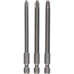 Bosch Yıldız Vidalama Ucu Seti 3'lü PH1/2/3X89MM, Dayanıklı ve Kullanışlı - Ahşap