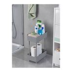 Bose Home Bose Banyo Düzenleyici 2 Katlı Gri Raf – Kozmetik, Makyaj Şampuan, Havlu Dolap Organizeri ( GRİ )