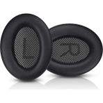 Bose Quietcomfort 2 QC25 Ae2 Qc2 QC15 AE2I AE2W QC35 QC35 Ii Soundtrue Soundlink Uyumlu Kulaklık Süngeri Pedi Yastığı Yastık Ped Minder Earpad - Siyah