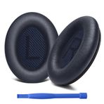 Bose QuietComfort 35-II Kulaklıklar için Yedek Kulak Yastığı, Bose QC 35ii/35/25/15 QC2/Ae2 (Koyu Mavi) için Yumuşak Protein Deriden ve Ses Yalıtımlı Köpüklü Kulak Yastıkları