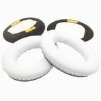 Bose QuietComfort 35/35II (QC35/QC35II) Kulaklıklar, Protein Deri ve Bellek Ses Yalıtım Köpüğü ile Uyumlu Yedek Kulak Pedleri, Artan Kalınlık (Beyaz)