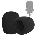 Boseen Pop Filtre Köpük Mikrofon Kapağı Rode PodMic NT1-A NT-USB NT2-A Procaster Podcaster Mikrofonlar ile Uyumlu Gürültüyü Etkili Bir Şekilde Azaltır (2 Paket)