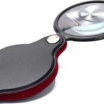 Bosile 6X Mini Cep Katlanır Büyüteç Deri Kılıflı Cam Lensli 45 Gr Okuma Lüp