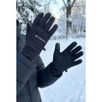 Bosile Dokunmatik Ekran Uyumlu Termal Kışlık Eldiven - Kaydırmaz Silikon Avuç Içi - Siyah (Unisex) - Standart