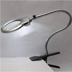 Bosile Işıklı Büyüteç Tamirci Büyüteci Çalışma Lambası Lup Mercek 130mm