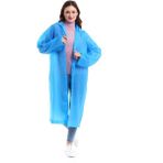 Bosile Kadın Erkek Yağmurluk Şemsiye Kapüşonlu Çıtçıtlı Eva - Standart - Mavi Blue