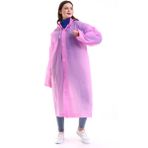 Bosile Kadın Erkek Yağmurluk Şemsiye Kapüşonlu Çıtçıtlı Eva - Standart - Pembe
