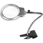 Bosile Mandallı Ayarlanabilir Başlıklı Led Işıklı Büyüteç 130 Mm