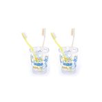 Bosphorus 2 ADET DİŞ FIRÇALIK DENİZ DESEN AKRİLİK 8X8X9CM 350ML BANYO SETİ
