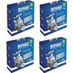 Bosphorus 4x10 lt Aktif Karbonlu Hızlı Topaklanan Grey Ince Taneli Doğal Kedi Kumu