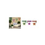 Bosphorus BALKON,BAHÇE VE ODA HOŞGELDİNİZ TABELASI 3 LÜ SET ÇİÇEKLİ 26X20X0,2CM