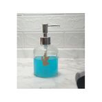 Bosphorus Cam Sivi Sabunluk Altin Işlemeli,Kaktüs 2 Desen 300Ml Banyo Seti 7,6X15,5Cm